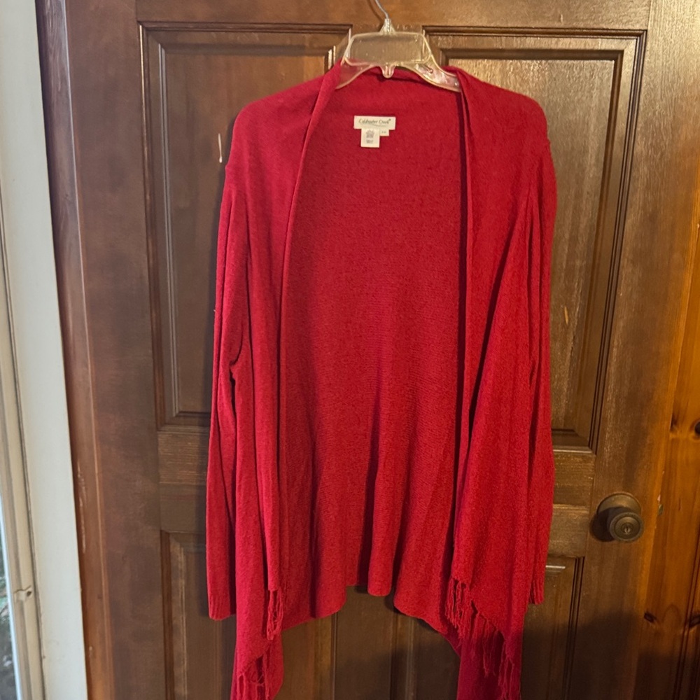 Coldwater Creek Vibrant Red Women's Cardigan